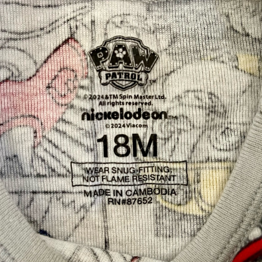 Paw Patrol Toddler Pajama Sets - Picture 8 of 9